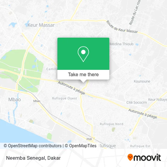 Neemba Senegal map