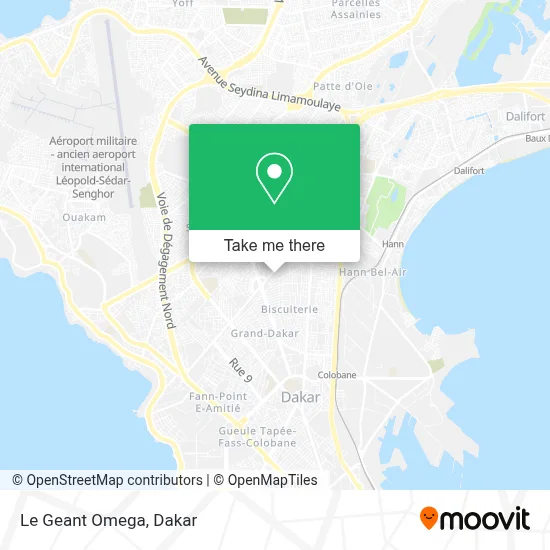 Le Geant Omega map