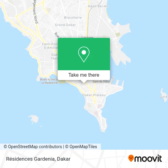Résidences Gardenia map