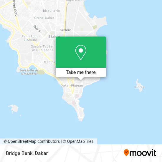 Bridge Bank map