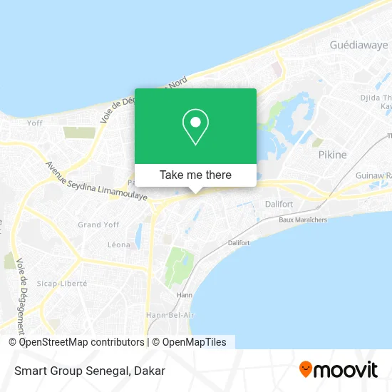 Smart Group Senegal map