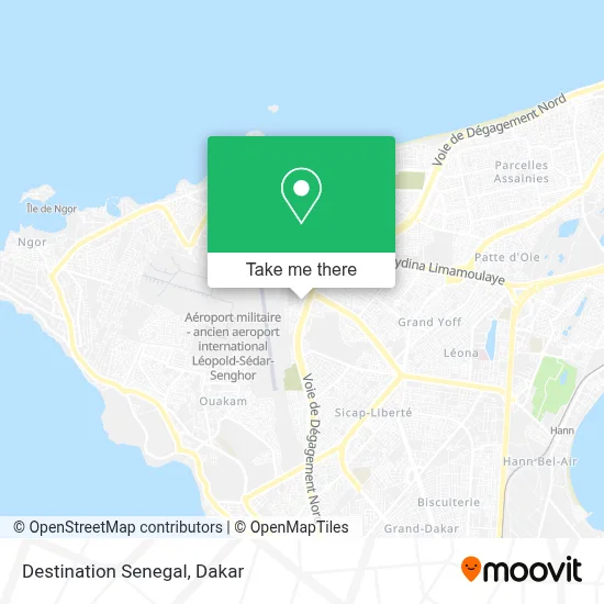 Destination Senegal map