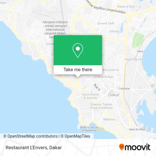 Restaurant L'Envers map
