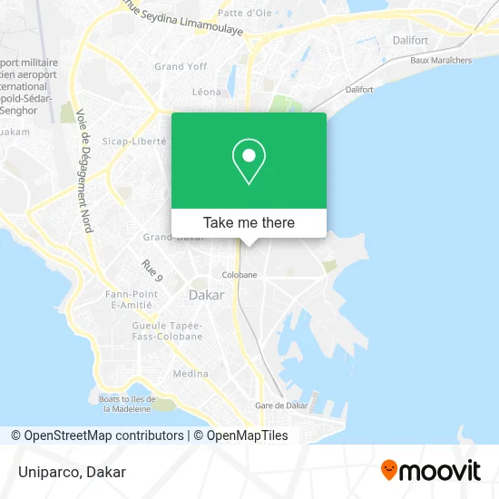 Uniparco map