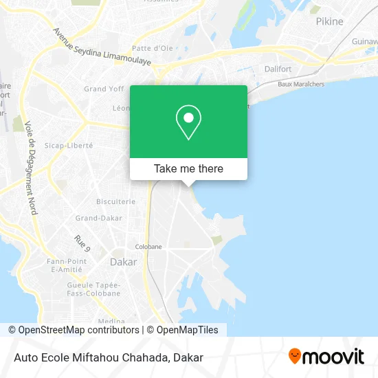 Auto Ecole Miftahou Chahada map