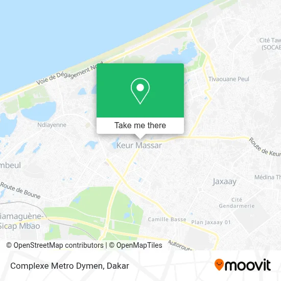 Complexe Metro Dymen map