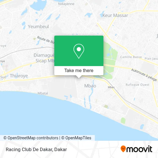 Racing Club De Dakar map