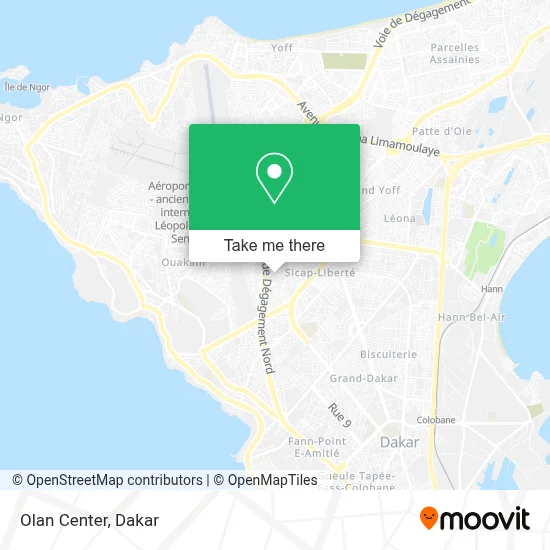 Olan Center map