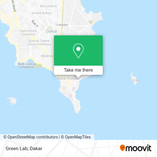 Green Lab map