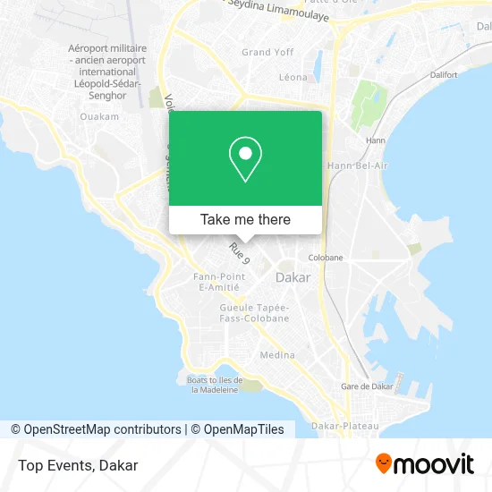 Top Events map