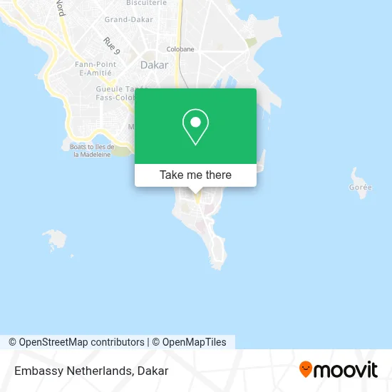 Embassy Netherlands map