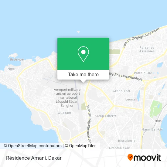 Résidence Amani map
