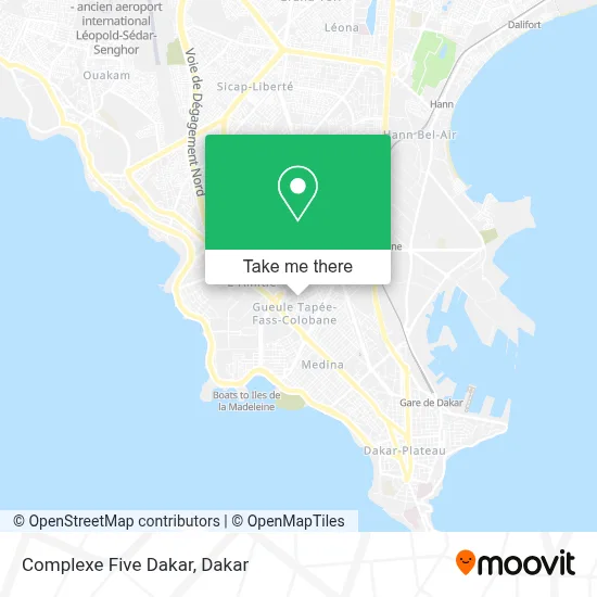 Complexe Five Dakar map