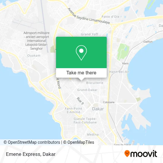 Emene Express map