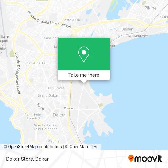 Dakar Store map