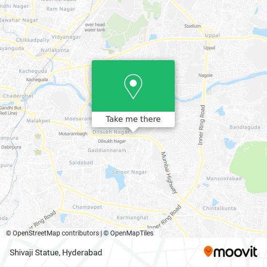 Shivaji Statue map