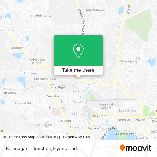 Balanagar T Junction map