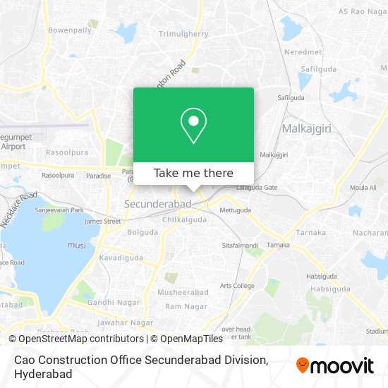 Cao Construction Office Secunderabad Division map