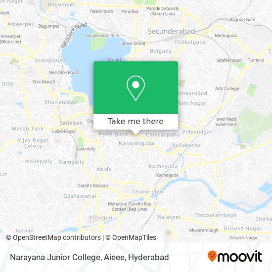 Narayana Junior College, Aieee map