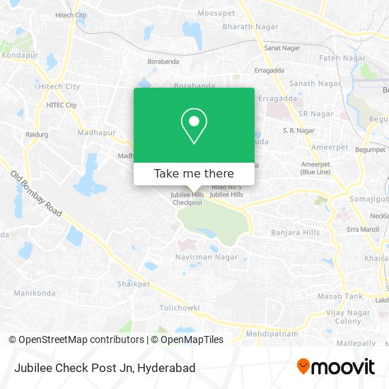 Jubilee Check Post Jn map