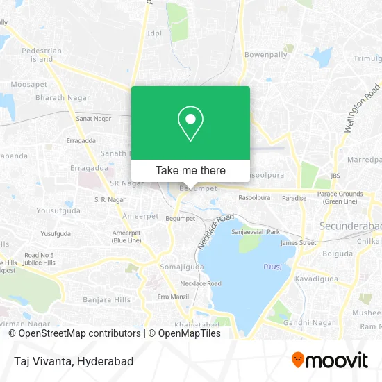 Taj Vivanta map