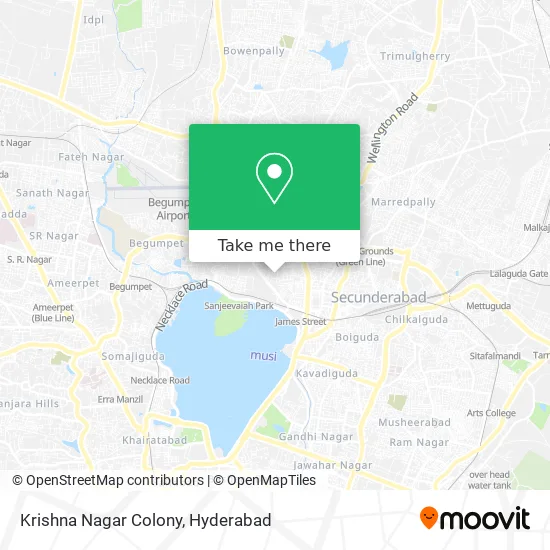 Krishna Nagar Hyderabad Map How To Get To Krishna Nagar Colony In Hyderabad By Bus, Metro Or Train?