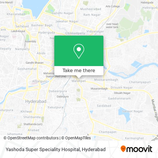 Yashoda Super Speciality Hospital map