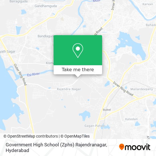 Government High School (Zphs) Rajendranagar map