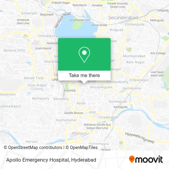 Apollo Emergency Hospital map