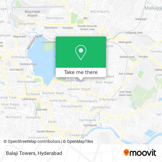 Balaji Towers map