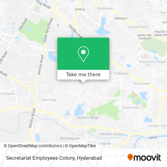 Secretariat Employees Colony map