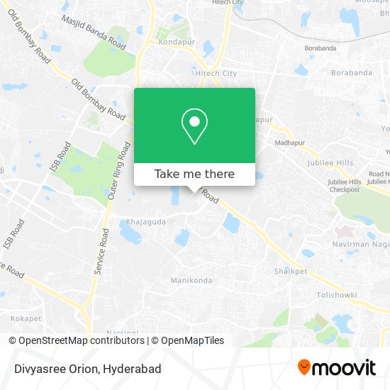 Divyasree Orion map