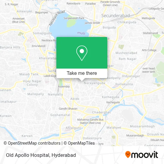 Old Apollo Hospital map