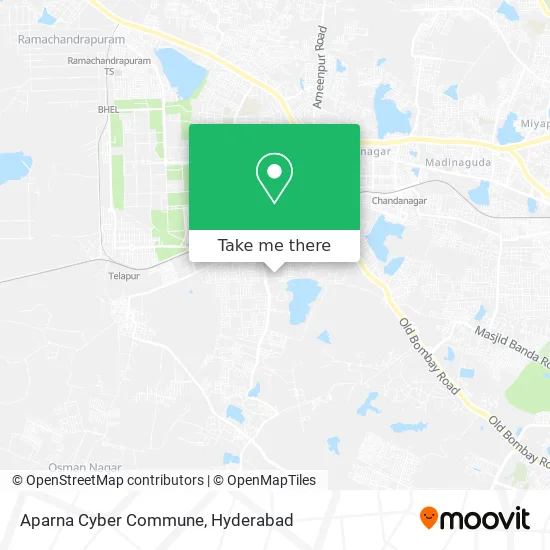 Aparna Cyber Commune map