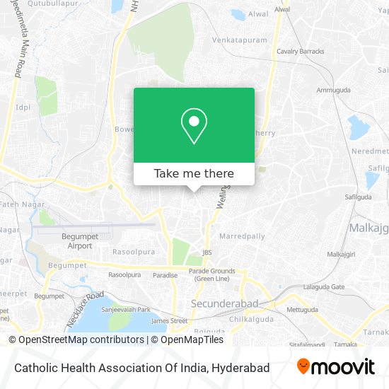 Catholic Health Association Of India map