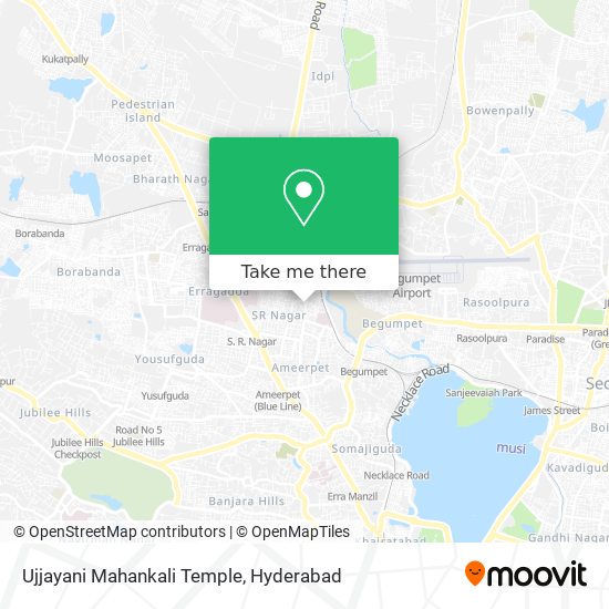 Ujjayani Mahankali Temple map