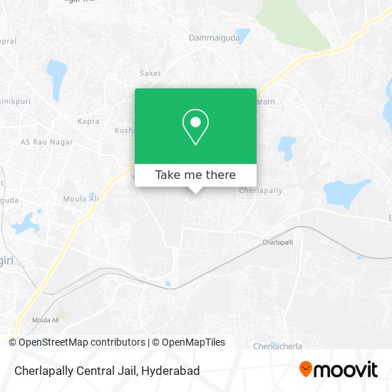 Cherlapally Central Jail map