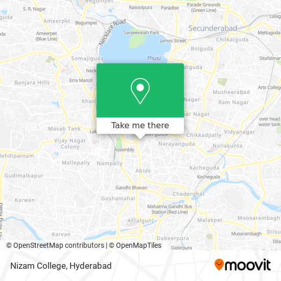 Nizam College map