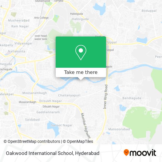 Oakwood International School map