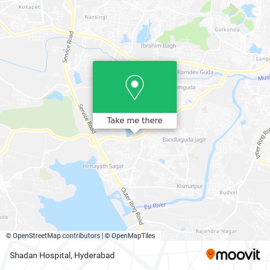 Shadan Hospital map