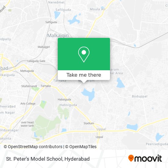 St. Peter's Model School map