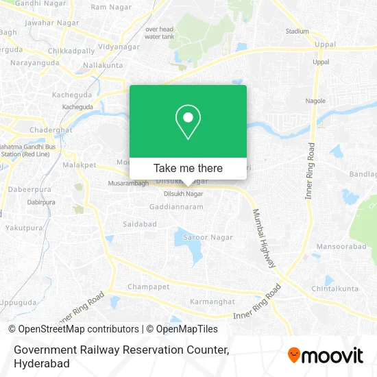 Government Railway Reservation Counter map