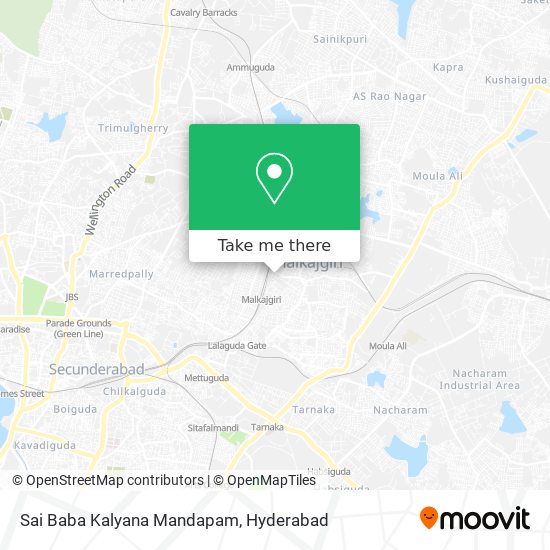 Sai Baba Kalyana Mandapam map