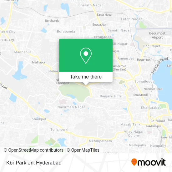 Kbr Park Jn map