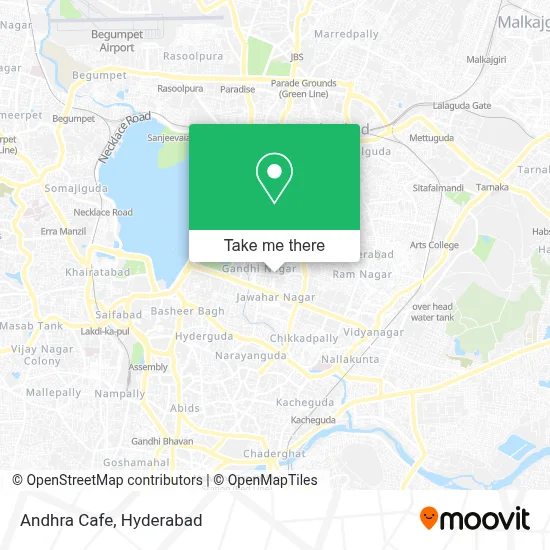 Andhra Cafe map