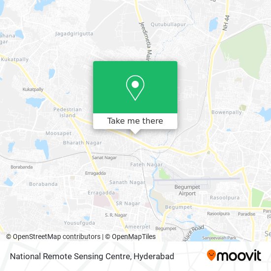 National Remote Sensing Centre map
