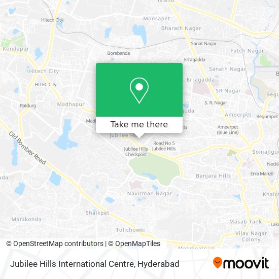 Jubilee Hills International Centre map