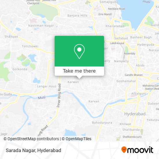 Sarada Nagar map