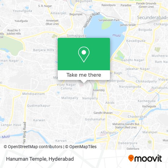 Hanuman Temple map