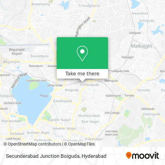 Secunderabad Junction Boiguda map